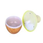 Mini Ultrasonic Aroma Humidifier - Vase Shaped & Light Wood