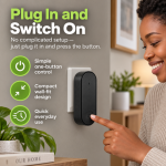 Mini Negative Ion Air Purifier, Wall Mounted Odor Remover for Home Bedroom