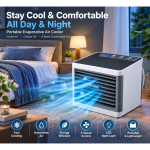 Portable Evaporative Air Cooler - 3 Speed Cooling Fan With Humidifier