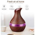 Casey Ultrasonic Aroma Portable Humidifier Dark Wood Grain