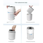 Portable Air Purifier with HEPA Filtration and Timer Function