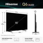 Hisense 55" Q6Q 4K QLED Smart TV with Quantum Dot & Dolby Vision