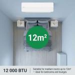 12000btu Sir Air Sigma Inverter Condensor White Air Con Incl Piping Kit
