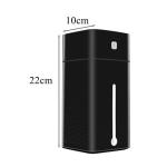 1L Compact Ultrasonic Desktop Humidifier & USB Aroma Diffuser - Black