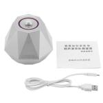 180ml Mini Diamond Shape Air Humidifier Aroma Diffuser Silver