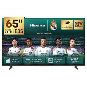 Hisense 65" E8S 144Hz 4K MiniLED Smart TV with FreeSync Premium