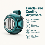 Portable Mini Clip Fan with Waist Hanging Loop and USB Rechargeable Battery