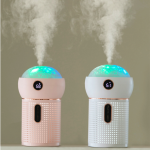 Humidifier - Including Nightlight & Starry Projector - Rechargeable - Soft Pink