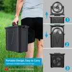 2-IN-1 Portable Fan with 10L Misting/Cooling Humidification System & RGB