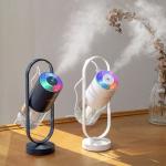TLXT Mini Humidifier Air Purifier with Rotating Projection USB