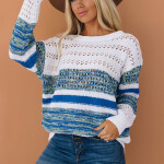 Openwork Knit Sweater