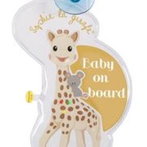 Sophie La Giraffe - Flashing Baby On Board Sign