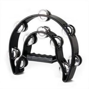 Dadi Double Halfmoon Tambourine - Black