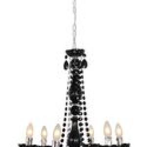 Eurolux - Octave Chandelier 6 Litre - Acrylic Black