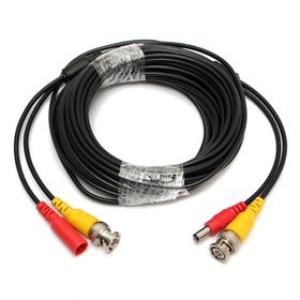 10m Power & Video CCTV Camera Cable - Black