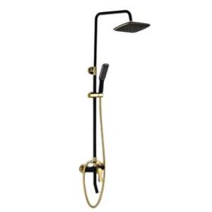 Bath Shower System with Wall Mounted Rain Shower