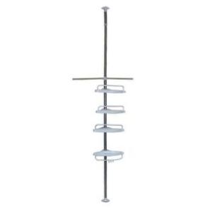 4-Tier Bathroom Constant Tension Corner Shower Pole