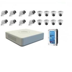 Hikvision 1080p 16 Channel Turbo HD kit with 2TB HDD DIY CCTV Kit