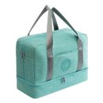 Unisex Dry and Wet Separation Travel Toiletry Bag - Light Blue