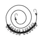 Travel Elastic Clothesline Camping Clothes Line-Black