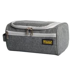 Portable Hanging Travel Toiletry Bag - Grey