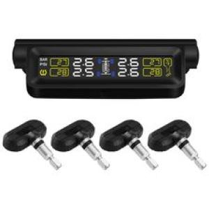 4 Wheel Solar Powered Tyre Pressure Monitoring System Internal Sensors TPMS