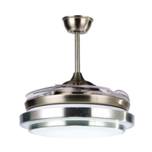 Remote Control Modern Double Aluminum Auto Folding Invisible Ceiling Fan