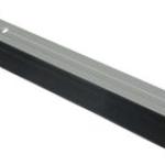 Door Seal - Aluminium Silver - With Rubber Strip 100 x 23 x 20 cm