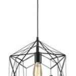 Bright Star Lighting Metal Pendant with Geometric Pattern - 430mm - 400mm