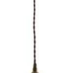 Bright Star Lighting Antique Brass Pendant with Amber Glass
