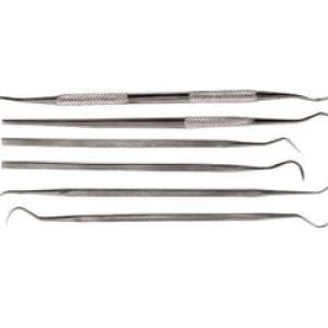 Duratool: Scriber Set - Dual Ended - Stainless Steel - Assorted - 6 Pcs - D02346
