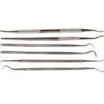 Duratool: Scriber Set - Dual Ended - Stainless Steel - Assorted - 6 Pcs - D02346