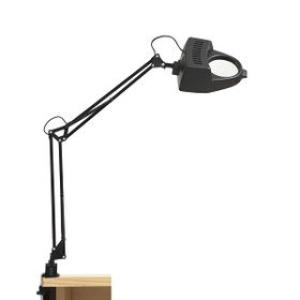 The Lighting Warehouse - Desk Lamp Magnifier Black - 14466B