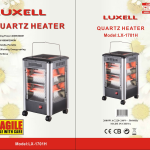 LUXELL - 5-Sided, 10 Bars Electric Heater, Safety Switch_2000W - LX-1701H