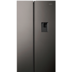 Hisense 508L No Frost Side by Side Fridge with Water Dispenser-Titanium