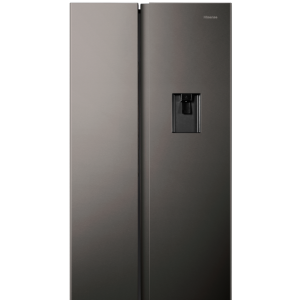 Hisense 508L No Frost Side by Side Fridge with Water Dispenser-Titanium