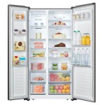 Hisense 508L No Frost Side by Side Fridge with Water Dispenser-Titanium