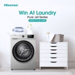 Hisense 7Kg Front Loader Washing Machine with Inverter - Silver