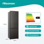 Hisense 264L Bottom Freezer Fridge - Titanium Inox