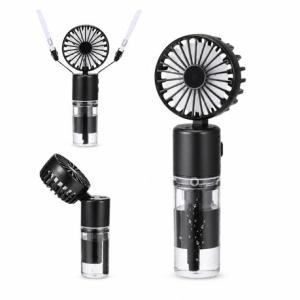 Handheld Misting Fan 4000mAh 4-Speed Foldable for Travel