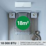 18000btu Calibre Non-Inverter Condensor Air Con Incl Piping Kit