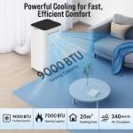 GMC Aircon - 9000 BTU Portable Air Conditioner - Cooling & Heating (WIFI)