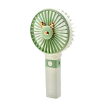 Rechargeable Foldable Mini Handheld / Desktop USB Fan - Green