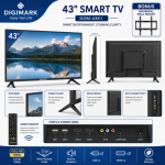 43 Inch Smart TV, Android 12 Wi-Fi HD 1080p, HDMI USB Wall Mount