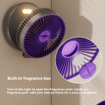 Multifunctional Folding USB Mini Fan with Night Light & Air Circulation