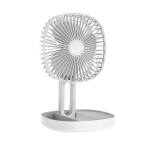 Rechargeable Portable Circulation Table Fan - White