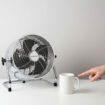 Russell Hobbs Vintage 25cm Silver Desktop Fan with 3 Speed - 2 Pack