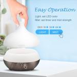 Hagenz Ultrasonic Aroma Diffuser 5-in-1 Humidifier Air Purifier 400ml