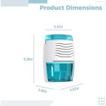 Home Mini Dehumidifier, 1200 Ml / 40.6 Oz Tank, Portable & Quiet 39 Db
