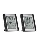 Compact Precision Digital Hygrometer Humidity Temperature Meter. 2 Pack